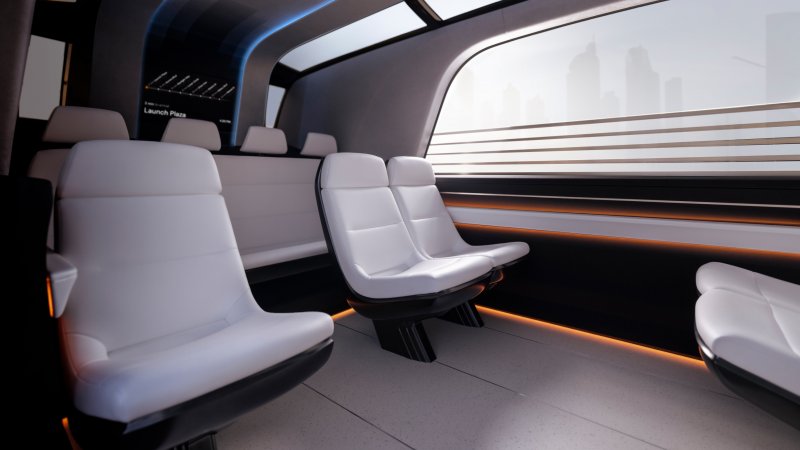 Gli interni del prototipo Tesla Robovan