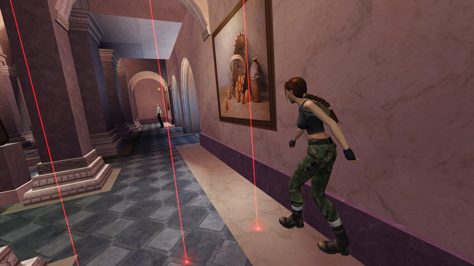 Lara si muove lentamente in uno dei giochi di Tomb Raider IV-VI Remastered