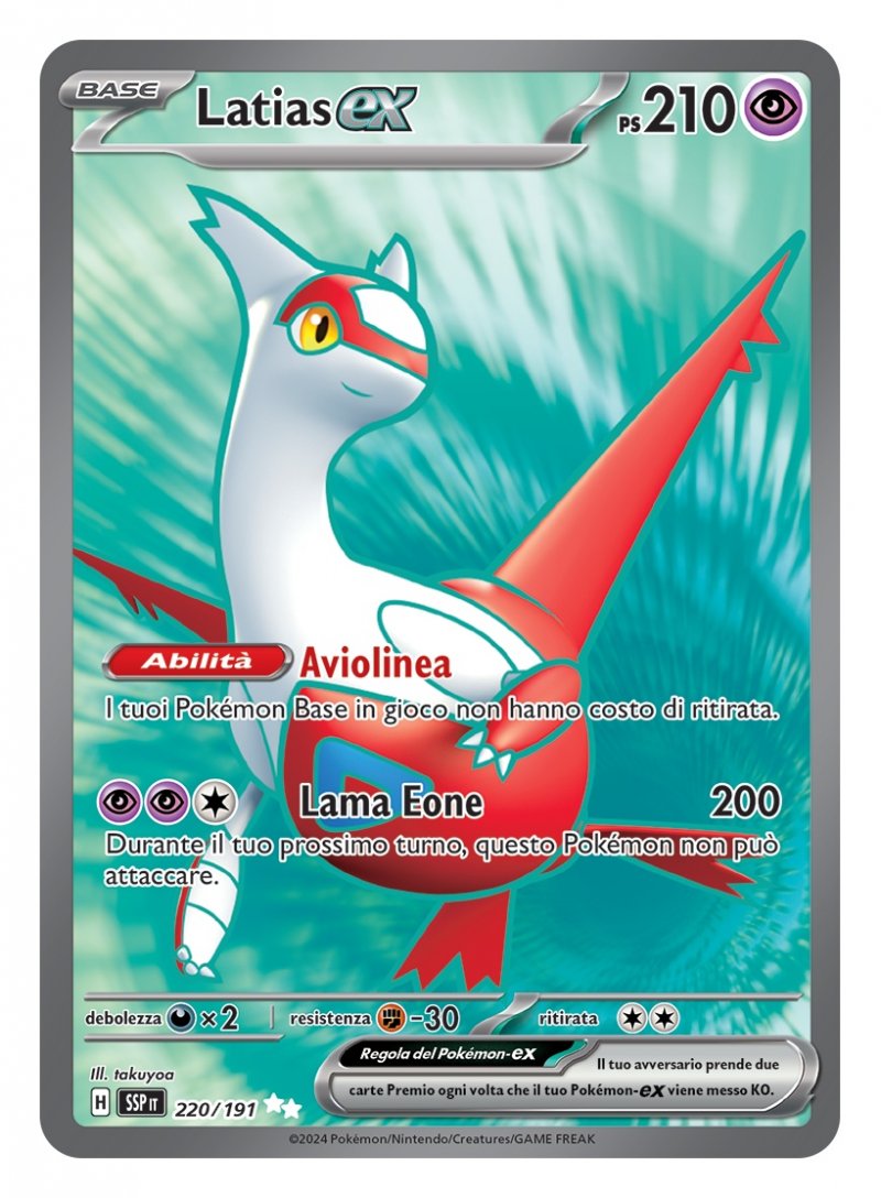 Latias-ex di GCC Pokémon Scarlatto e Violetto - Scintille Folgoranti Latias-ex di GCC Pokémon Scarlatto e Violetto - Scintille Folgoranti