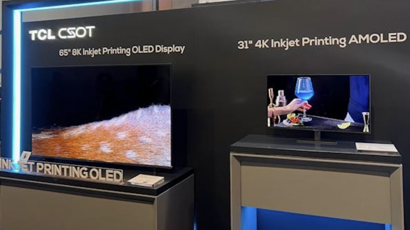Un paio di schermi OLED a getto d'inchiostro di TCL Un paio di schermi OLED a getto d'inchiostro di TCL