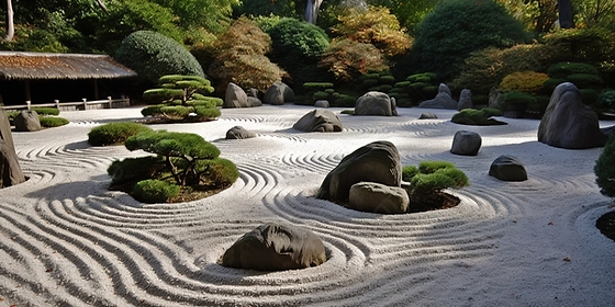 Da notare le proporzioni di un hakoniwa