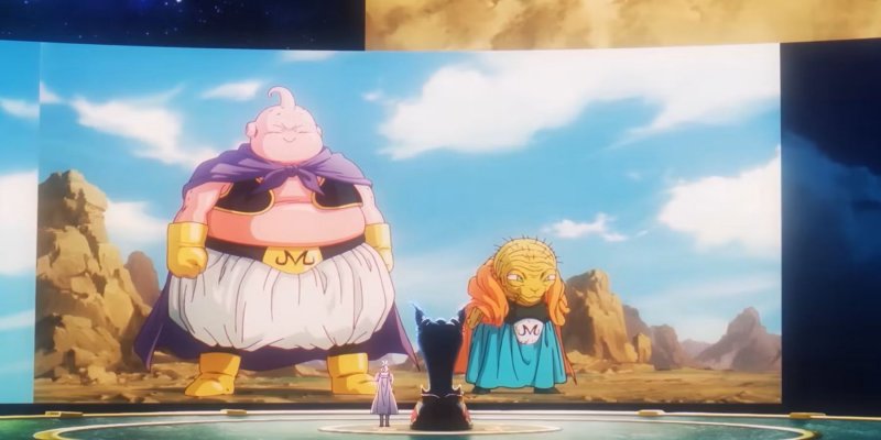 Una parte del primo episodio riassume la saga di Bu con il nuovo aspetto di Daima