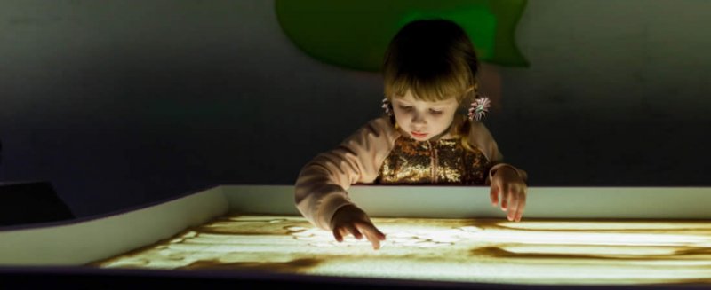 Sandplay Therapy in atto