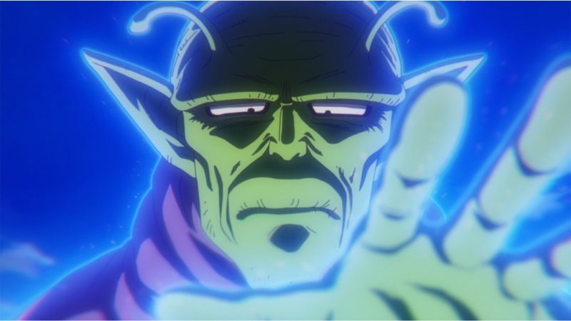 Neva mentre evoca le Sfere del Drago della Terra