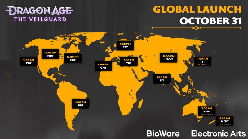 La mappa con gli orari di sblocco di Dragon Age: The Veilguard La mappa con gli orari di sblocco di Dragon Age: The Veilguard