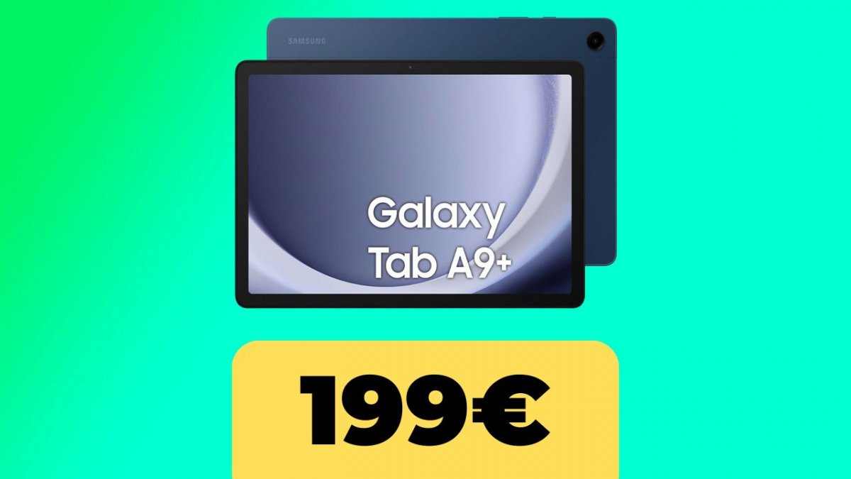 Samsung Galaxy Tab A9+, il tablet vola al minimo storico su Amazon