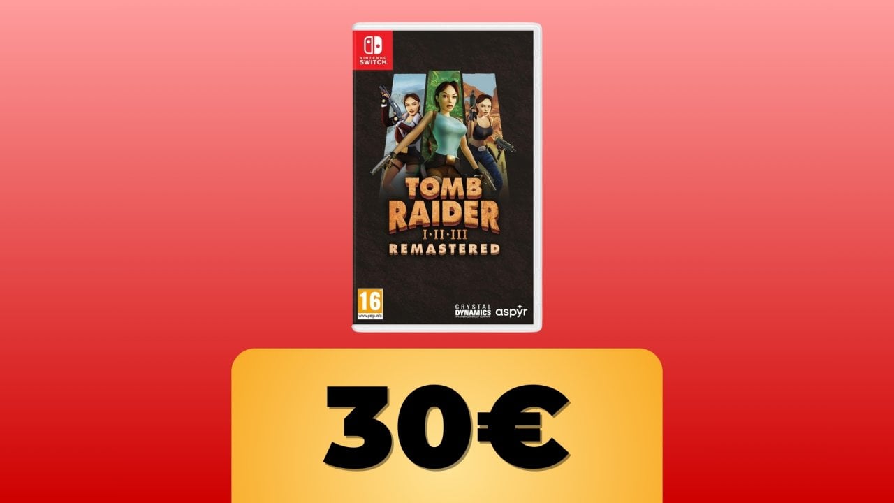 Tomb Raider 1-3 Remastered per Nintendo Switch è in sconto su Amazon Italia