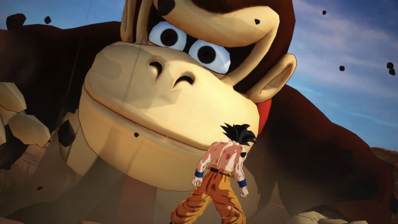 Donkey Kong terrorizza Goku in una mod di Dragon Ball: Sparking! Zero