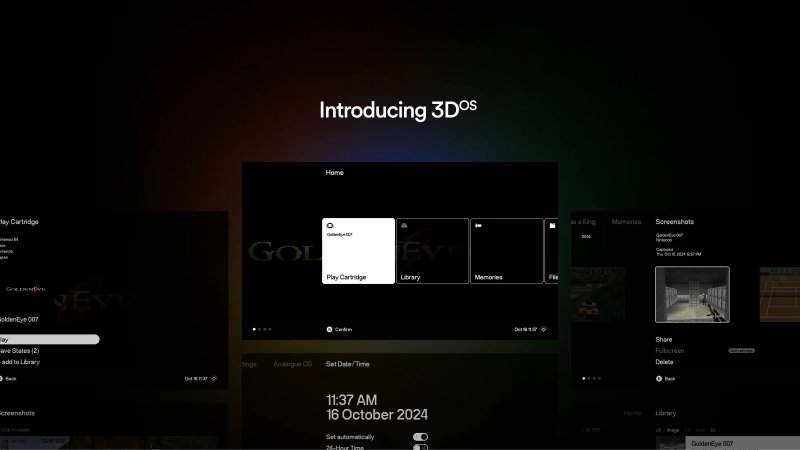 Il sistema operativo della console.