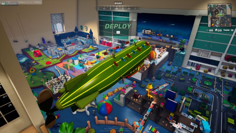 Si parte su un dirigibile prima di lanciarci nella mappa di Mini Royale