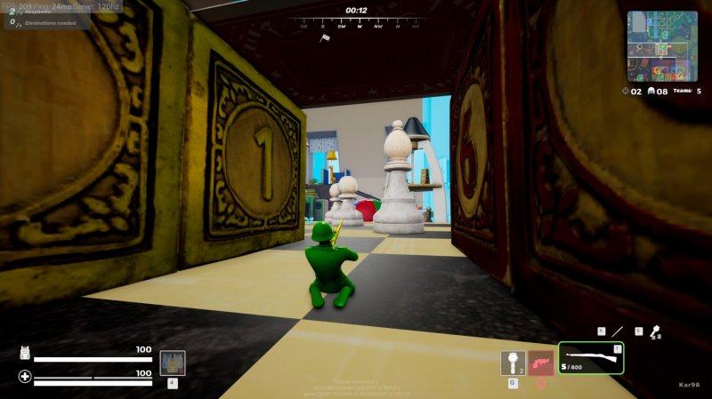 Si può optare anche per modalità in terza persona in Mini Royale