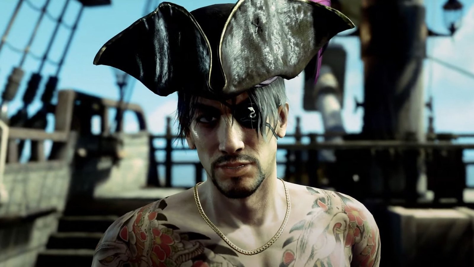 Goro Majima in Like a Dragon: Pirate Yakuza in Hawaii