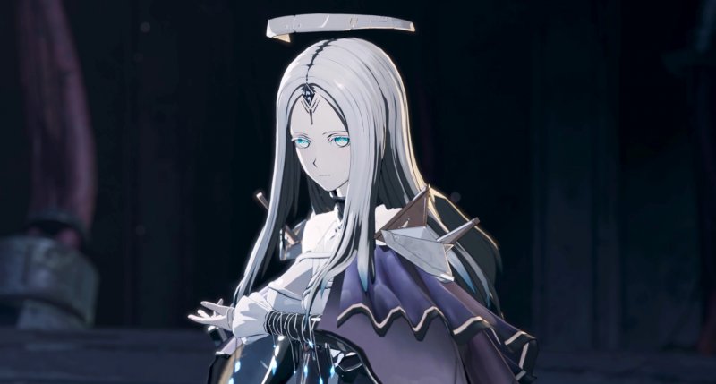 Questo personaggio di AI LIMIT è una citazione alle varie maiden dei Dark Souls, un personaggio enigmatico che funziona da guida Questo personaggio di AI LIMIT è una citazione alle varie maiden dei Dark Souls, un personaggio enigmatico che funziona da guida