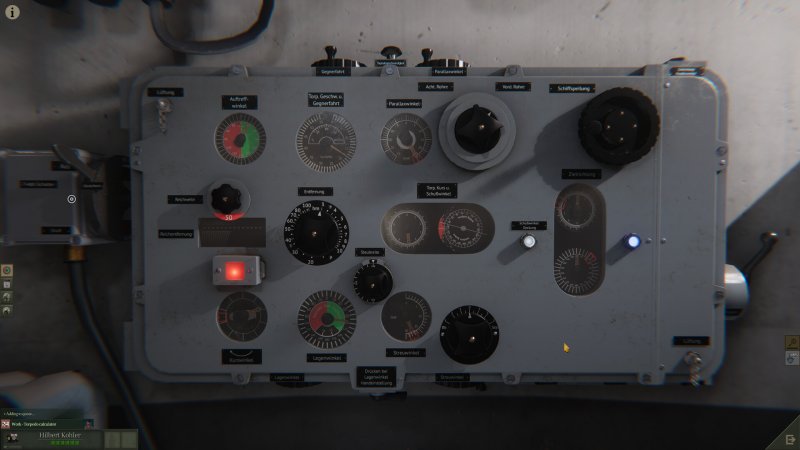 In Uboat possiamo fare tutto attraverso i marinai, sfruttando la loro conoscenza, o ticcare pulsanti e leve in prima persona. Peccato che non ci siano molti tutorial che spieghino a fondo il funzionamento di tutta la strumentazione