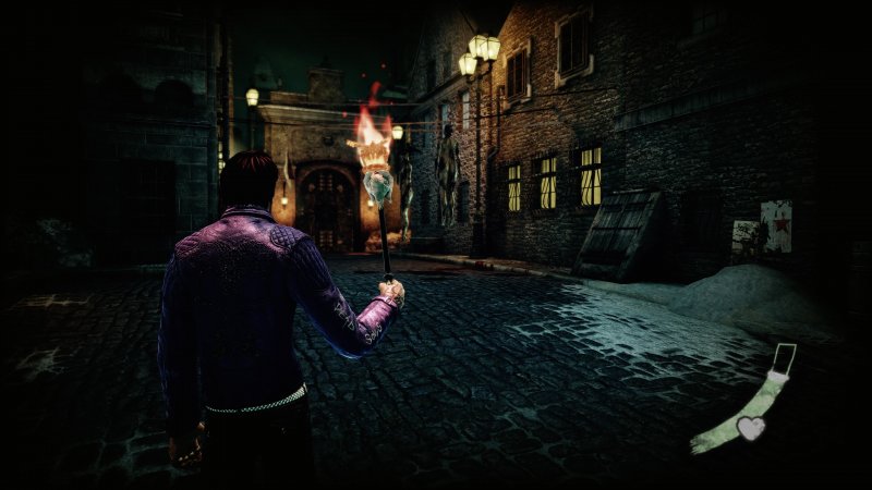 Uno degli scenari della campagna di Shadows of the Damned: Hella Remastered