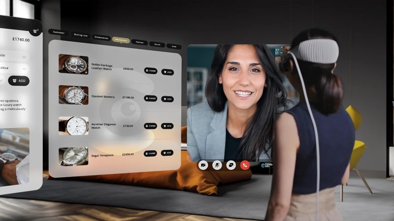 Il Vision Pro all'opera.