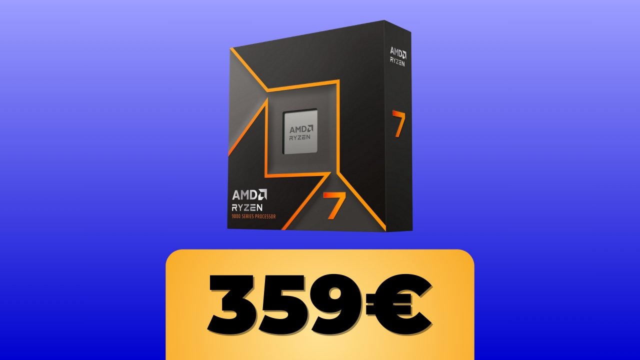 AMD Ryzen 7 9700X disponibile al minimo storico su Amazon Italia