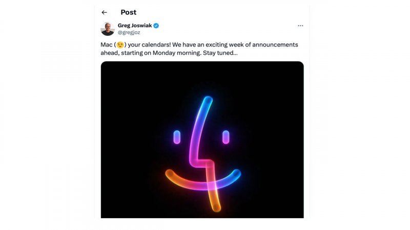 L'annuncio di Greg Joswiak