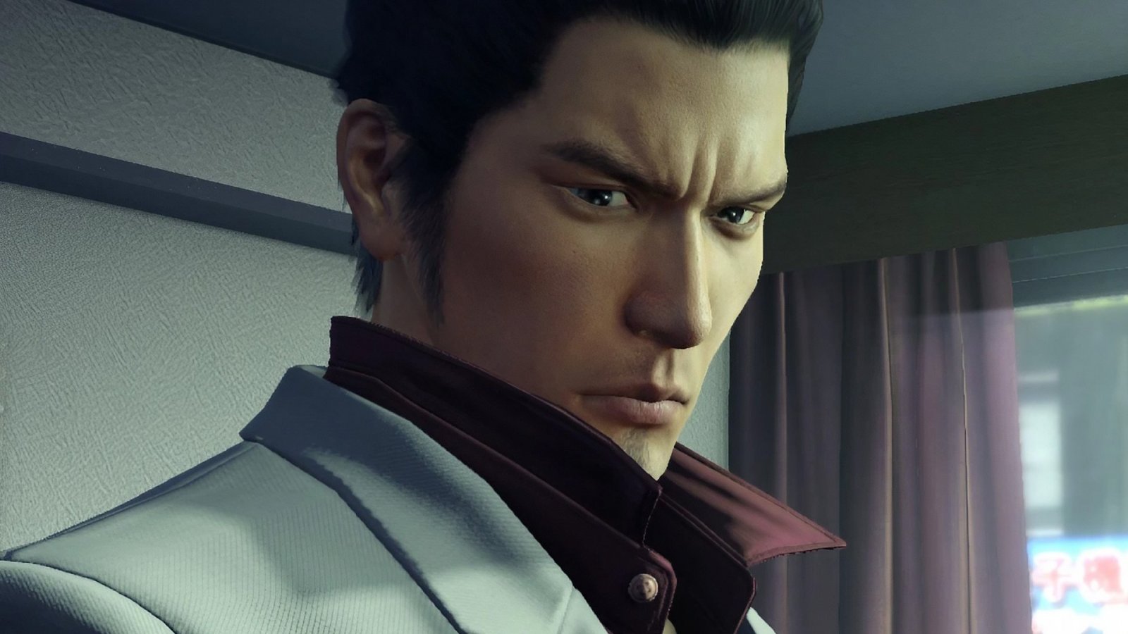 Kazuma Kiryu in una scena iconica di Yakuza Kiwami