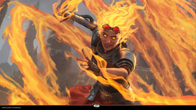 Chandra, il Planeswalker di Magic: The Gathering.
