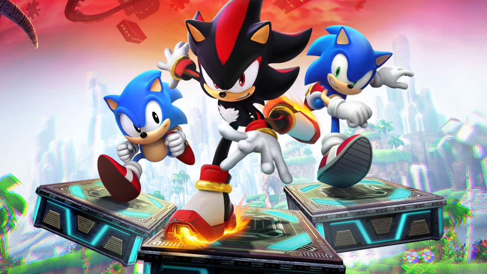 Shadow, Sonic e Tails in Sonic X Shadow Generations