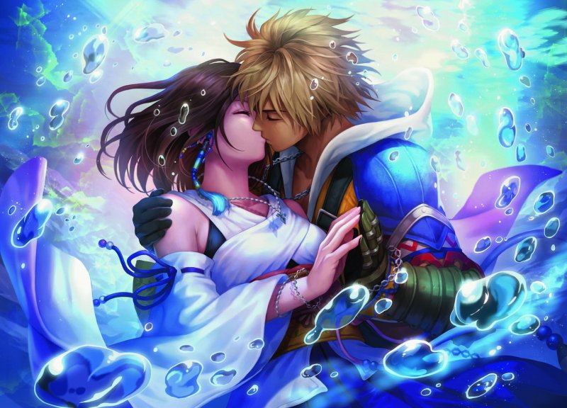 Yuna & Tidus - Artwork di 藤木ゆう/Yuu Fujiki
