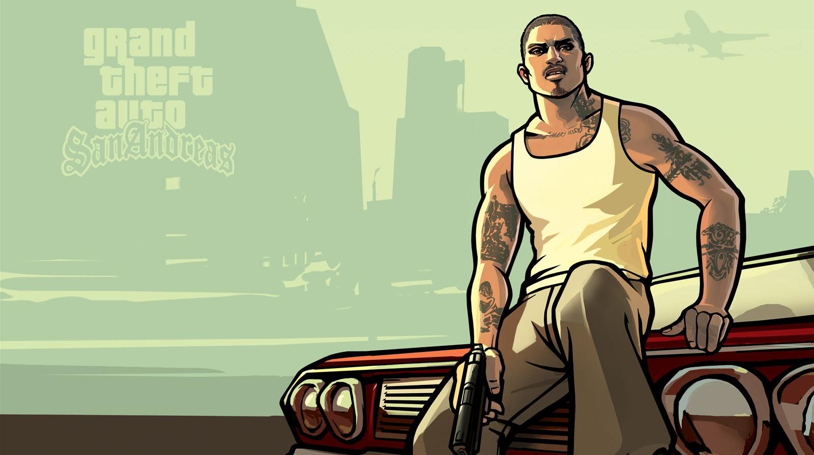 La key art di GTA San Andreas