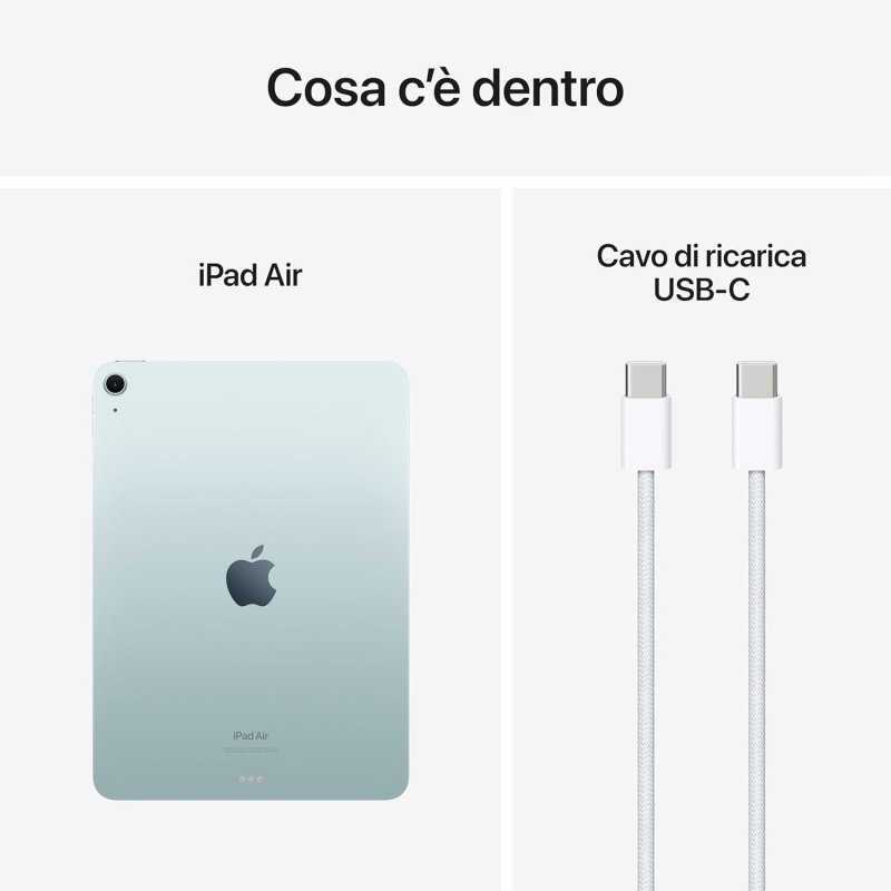 I contenuti della confezione dell'Apple iPad Air