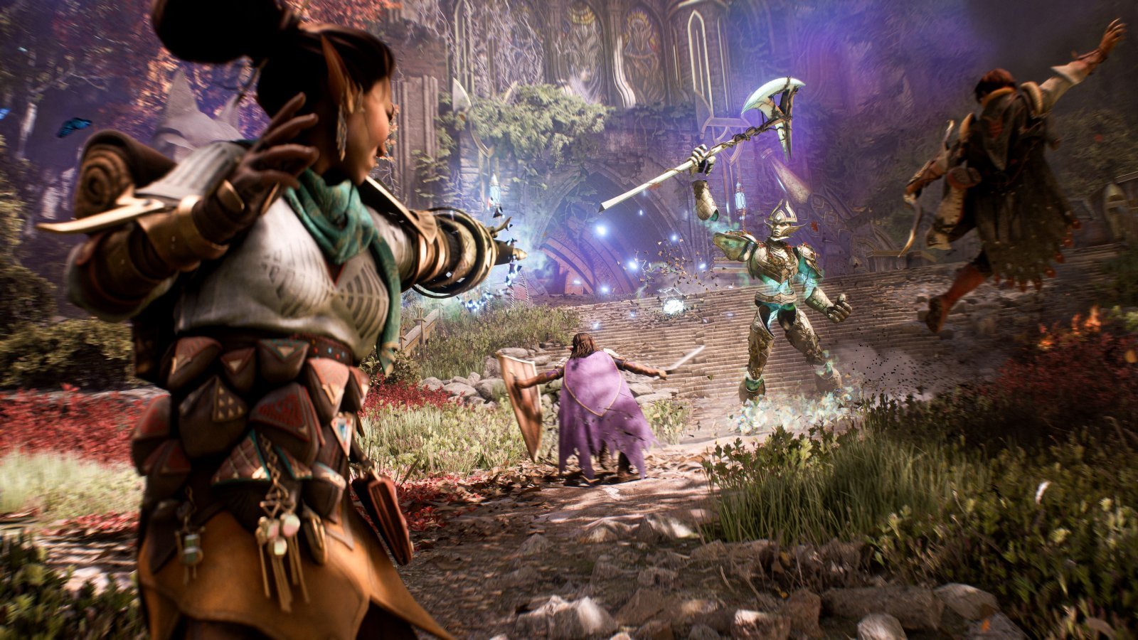 Un gruppo di personaggi di Dragon Age The Veilguard