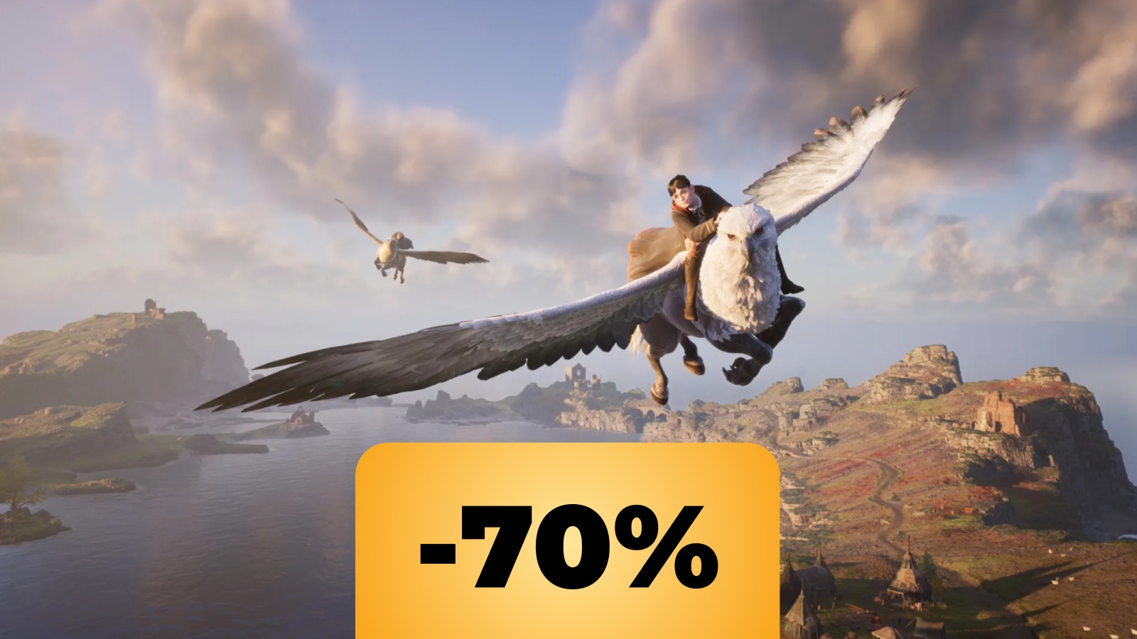 Un ippogrifo di Hogwarts Legacy e lo sconto di Instant gaming