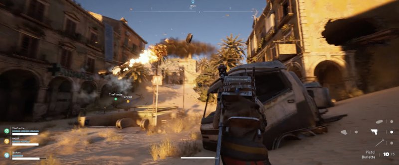 Nella quarta mappa, la città, abbattere un singolo drone ricognitore è una fatica da tre giocatori se sono tutti armati di equipaggiamento base