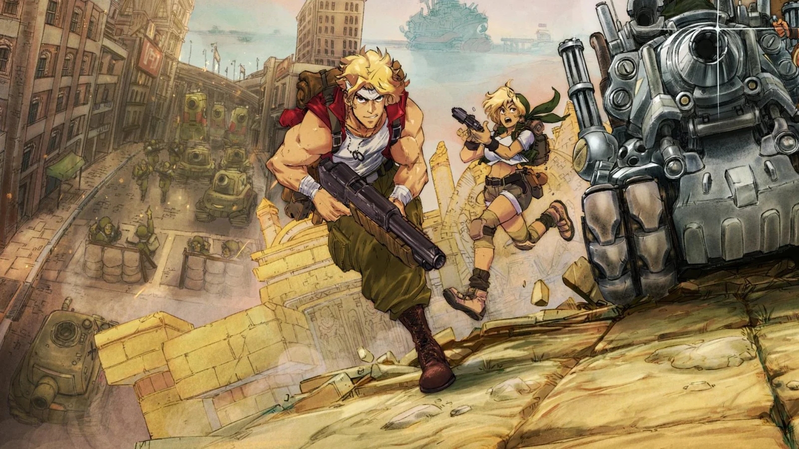 Due protagonisti di Metal Slug Tactics