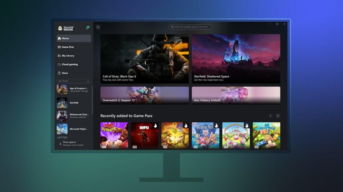 Insiders will be able to try out the new Xbox app on Windows, along with a new reworked homepage