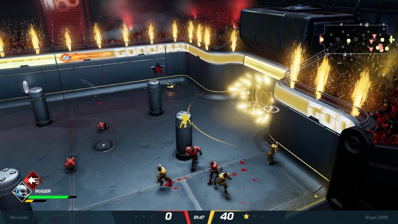 Una delle quattro arene di Speedball Una delle quattro arene di Speedball