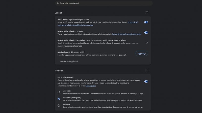 Le nuove impostazioni di risparmio energetico di Google Chrome
