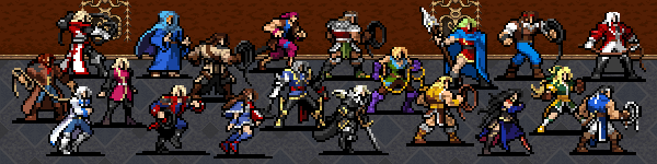 I tanti personaggi aggiunti dal DLC Ode to Castlevania I tanti personaggi aggiunti dal DLC Ode to Castlevania