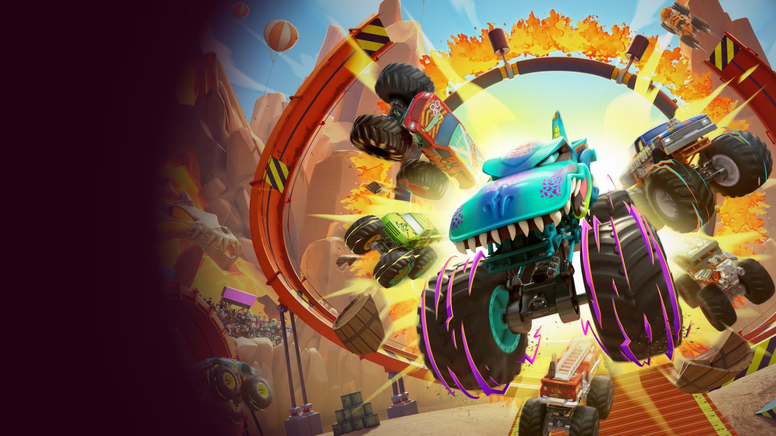 Hot Wheels Monster Trucks: Stunt Mayhem ci riporta tra le iconiche rampe arancioni in cerca della acrobazia più folle