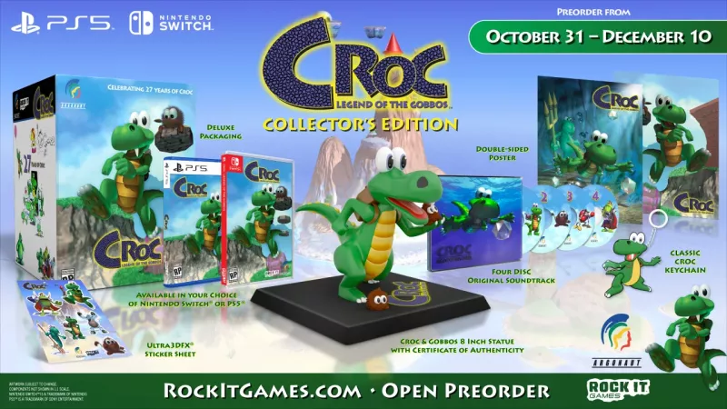 I contenuti della Collector's Edition di Croc: Legend of the Gobbos