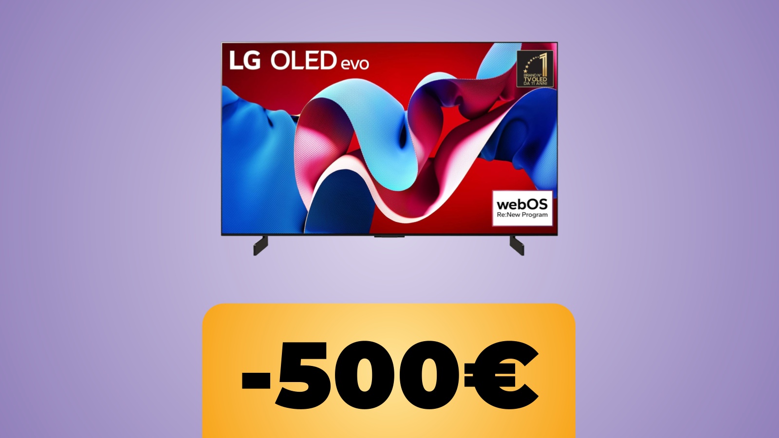 schermo LG OLED evo e lo sconto di Amazon