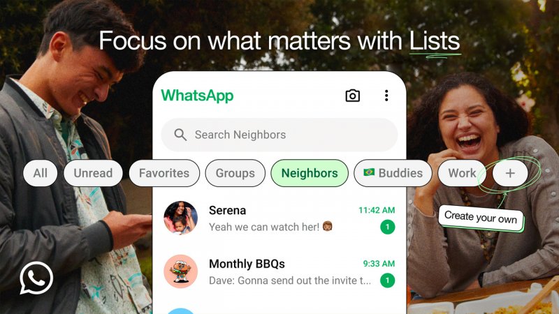 La funzione Lists di WhatsApp. La funzione Lists di WhatsApp.