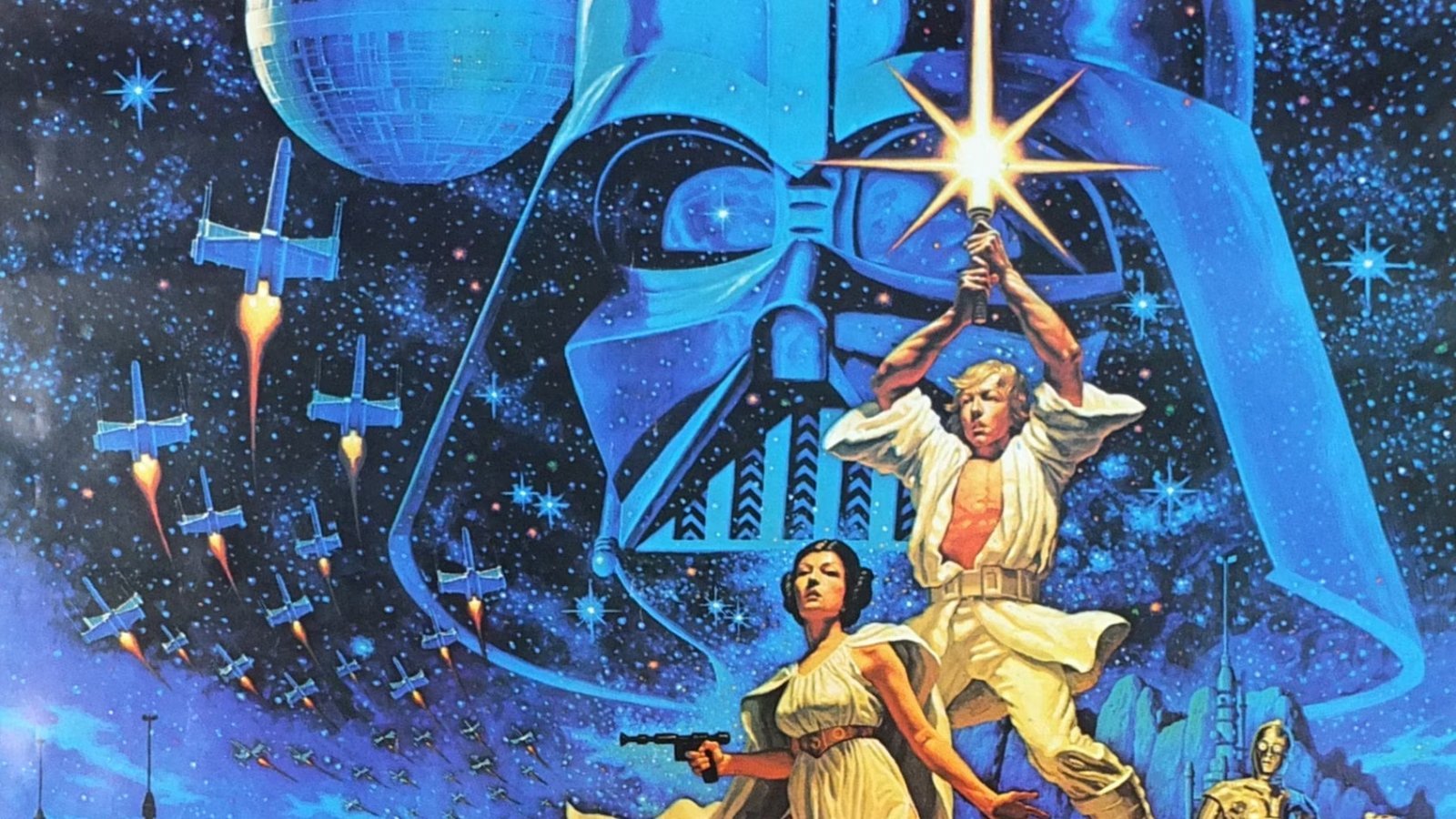 Il poster del 1977 di Star Wars realizzato dai Brothers Hildebrandt