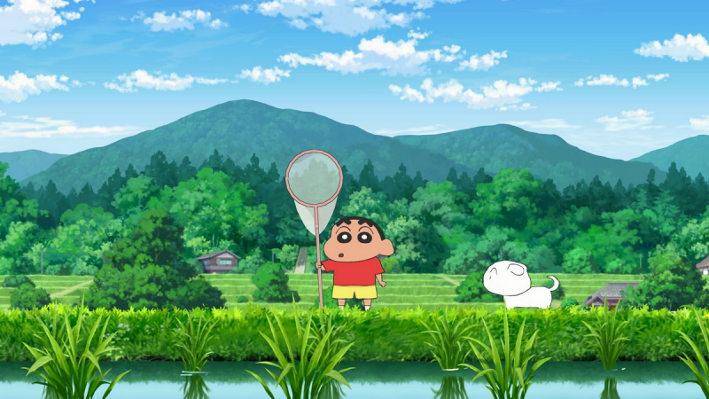 Lo stile grafico e il simpatico protagonista di Shin chan: Shiro and the Coal Town sono immediatamente riconoscibili