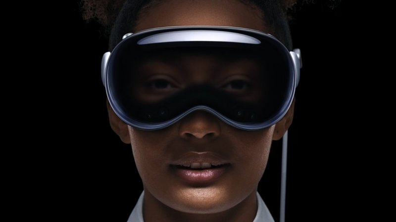 Il visore Apple Vision Pro.