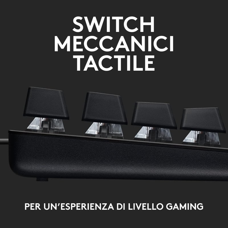 Gli switch della tastiera Logitech G413 TKL SE.