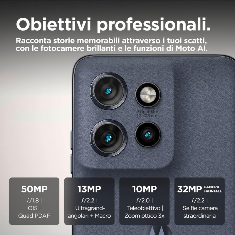 I dettagli della fotocamera del modello Motorola edge 50 neo I dettagli della fotocamera del modello Motorola edge 50 neo