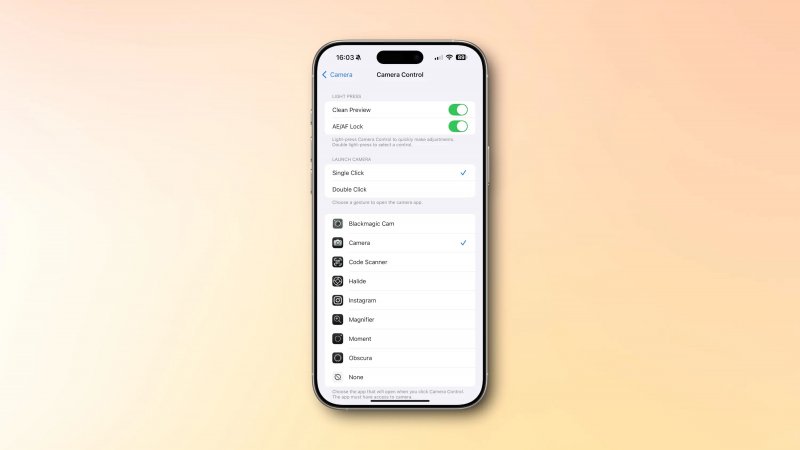 Camera Control Iphone 16 Ios 18