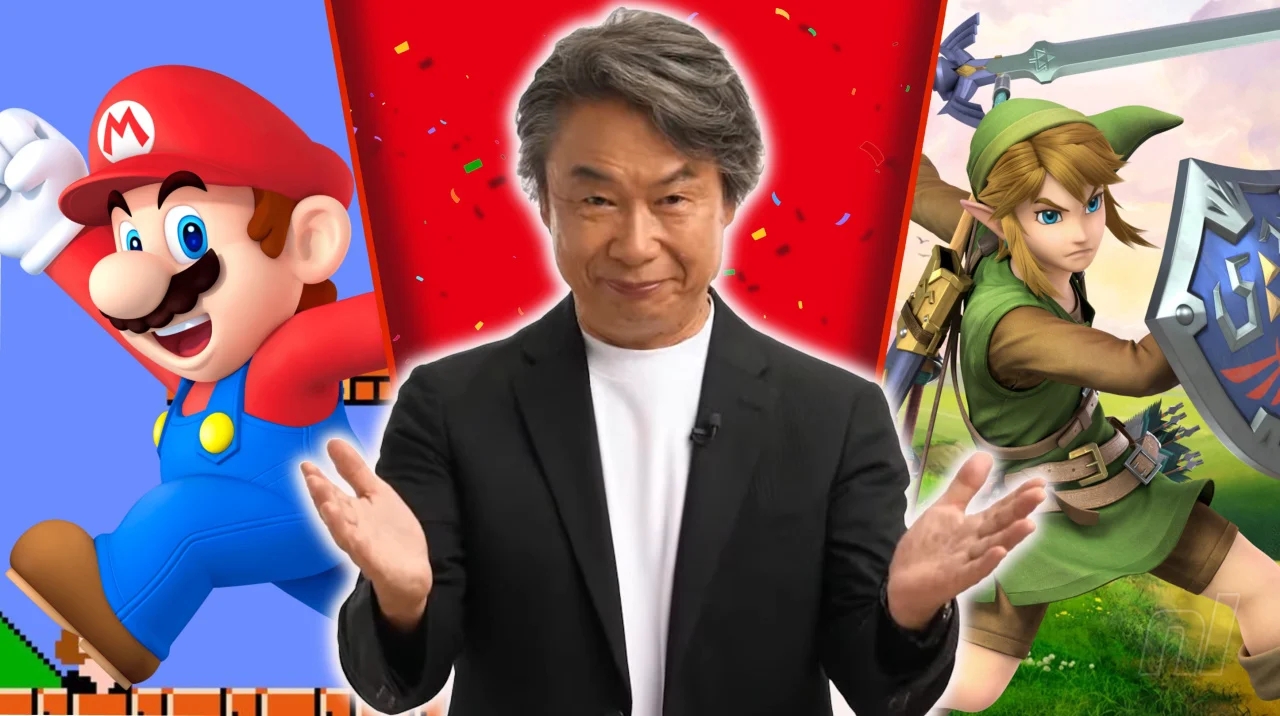 Mario, Miyamoto e Link