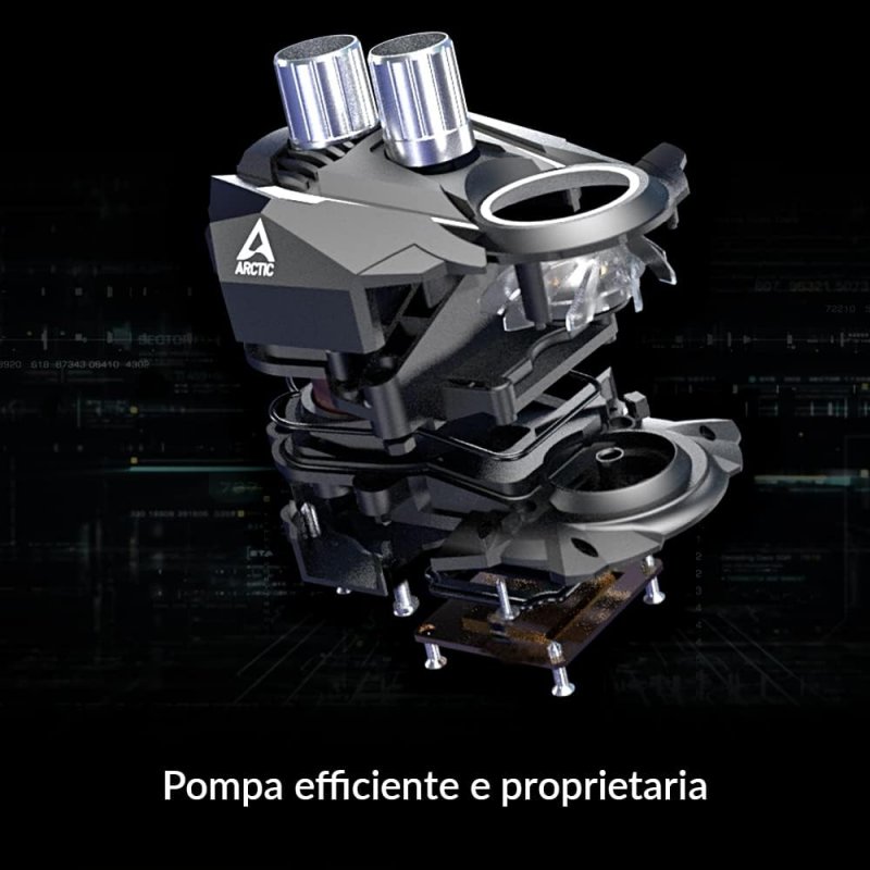 La pompa del sistema di raffreddamento.