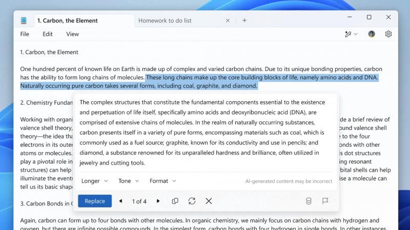 Si può provare la funzione Riscrivi evidenziando il testo che si vuole modificare nel Blocco Note e facendo clic con il tasto destro del mouse Si può provare la funzione Riscrivi evidenziando il testo che si vuole modificare nel Blocco Note e facendo clic con il tasto destro del mouse
