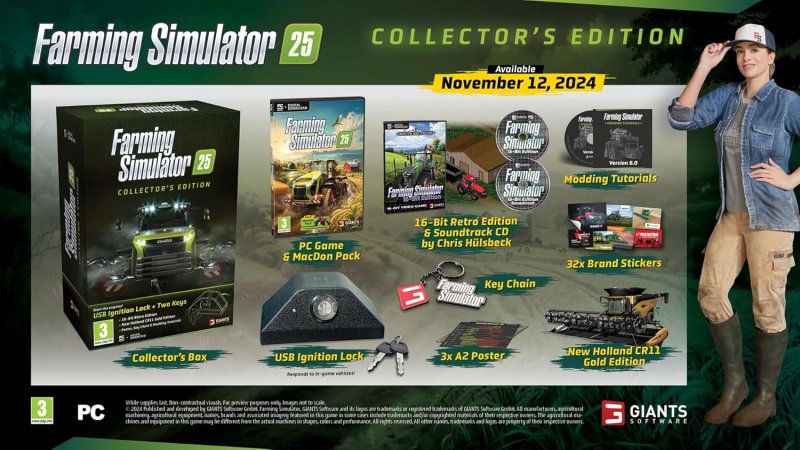 I contenuti della Collector's Edition di Farming Simulator 25 I contenuti della Collector's Edition di Farming Simulator 25